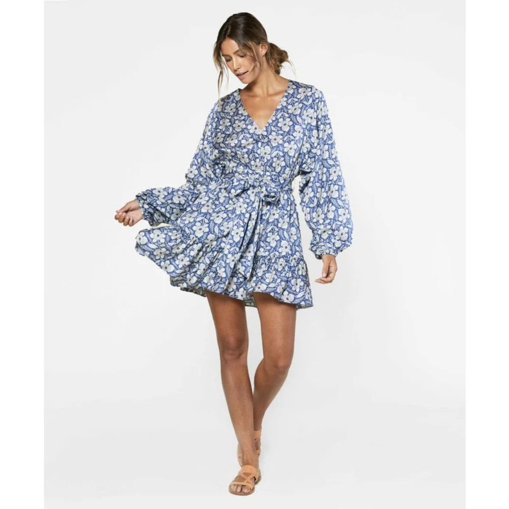 Outerknown - Blue Silk Dress in XS